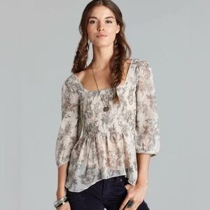 Free People Ever After Smocked Top